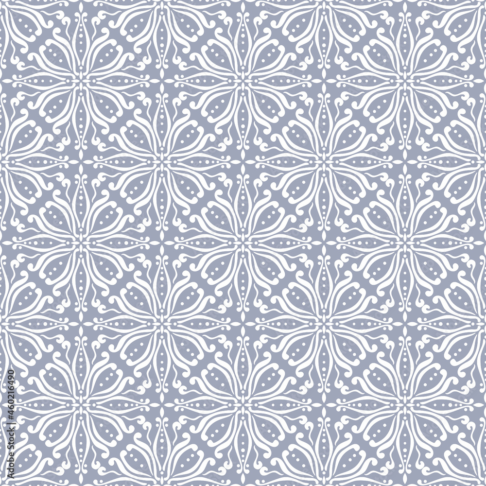Folk monochrome gray ornament. Seamless vector pattern Folk monochrome gray ornament. Seamless vector pattern