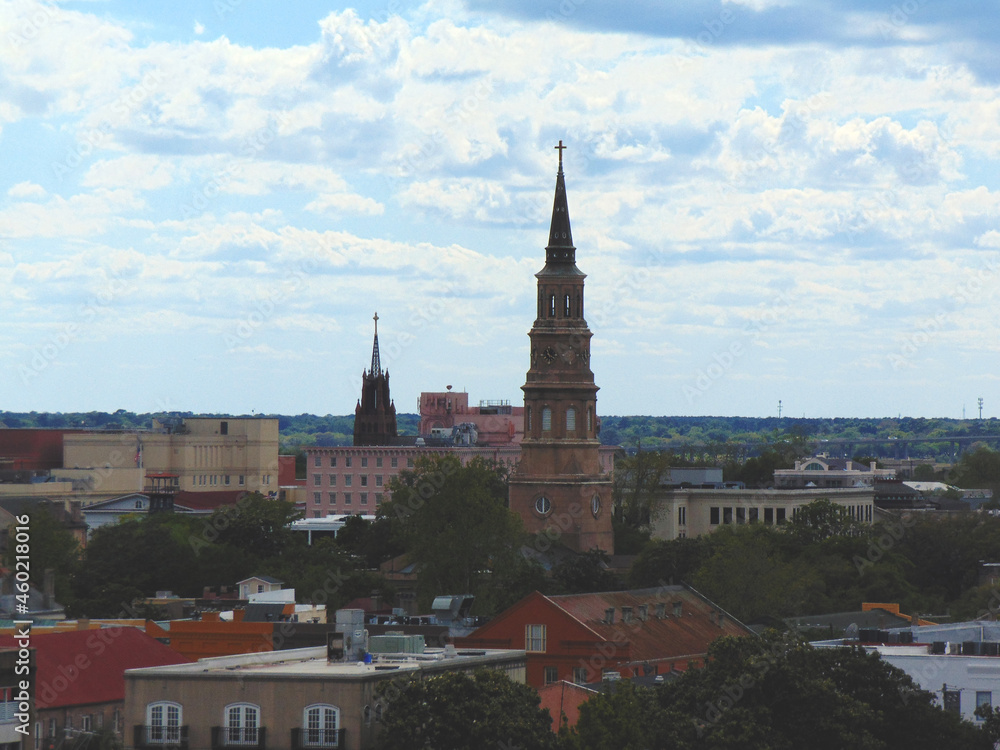 Charleston South Carolina skyline. 