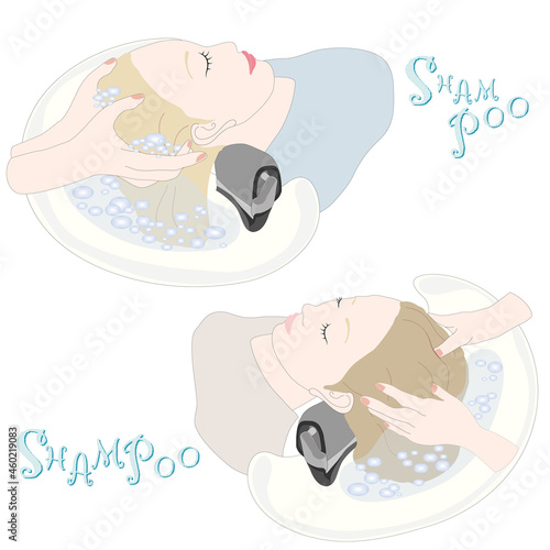 サロンの癒やしシャンプー・泡あわ