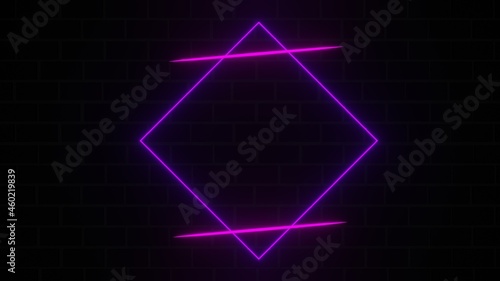 abstract glowing frame purple