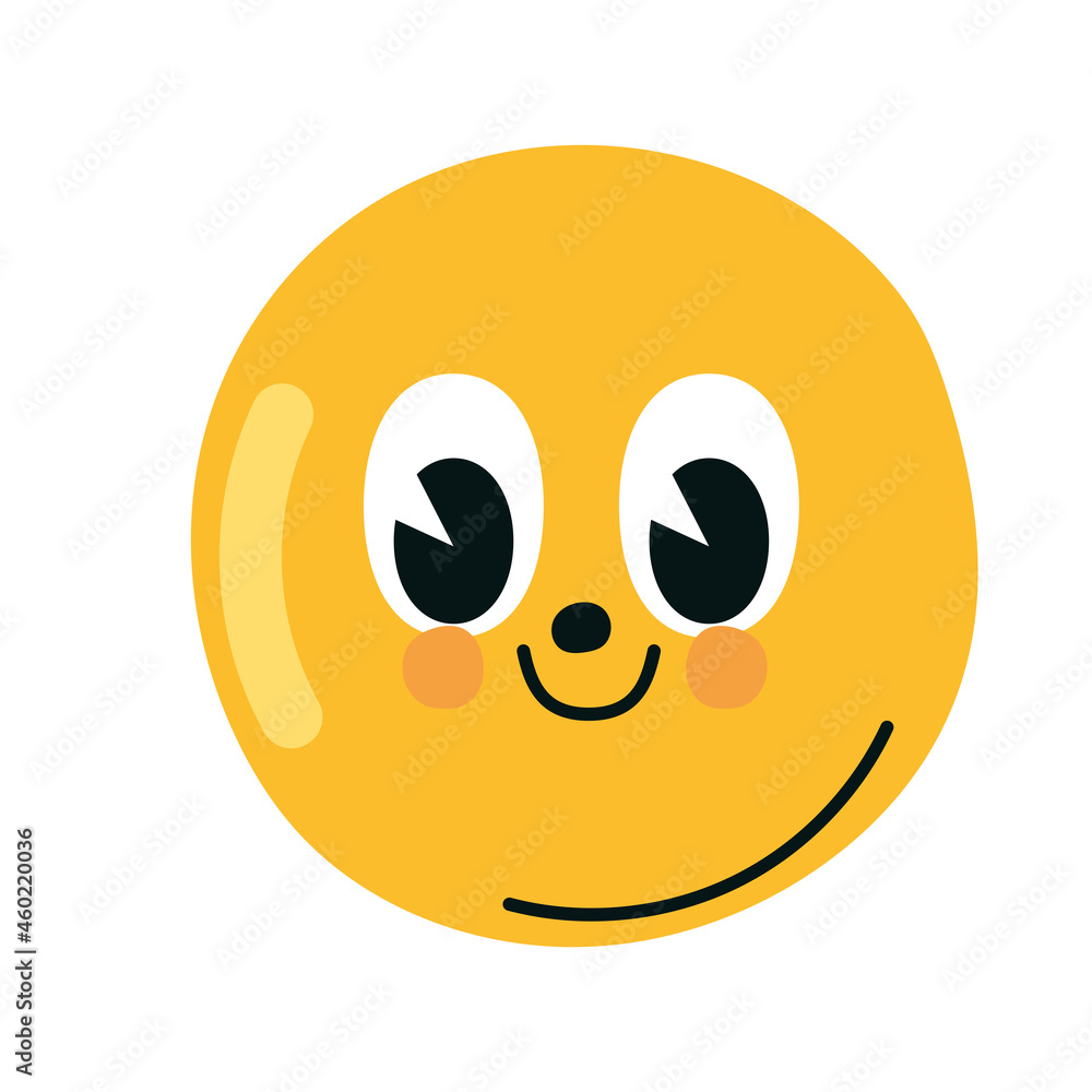 Fototapeta premium happy yellow face