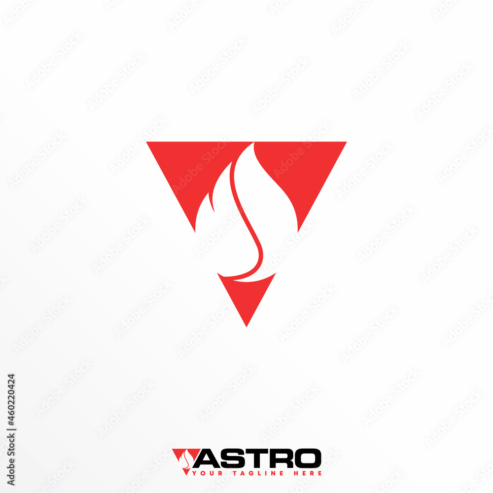 Triangle and fire or flame image graphic icon logo design abstract concept vector stock. Can be used as a symbol related to hot or warning. Triangle and fire or flame image graphic icon logo design abstract concept vector stock. Can be used as a symbol related to hot or warning.