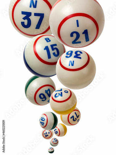 Bingo Balls falling