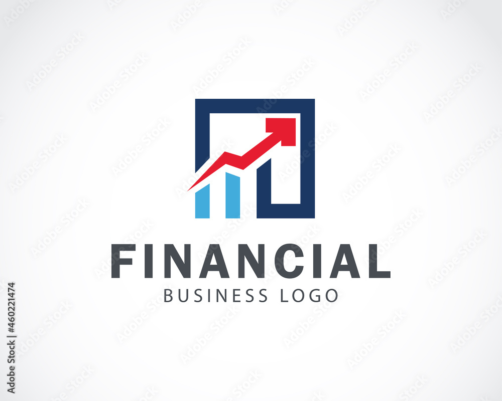 financial logo creative inspiration design market business building diagram