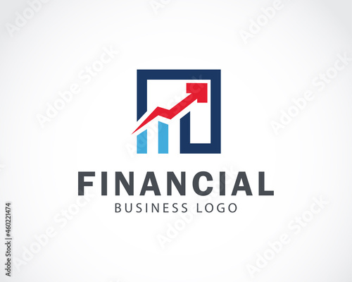 financial logo creative inspiration design market business building diagram