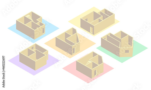 家の間取りイラスト