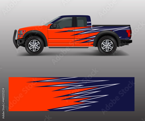 Graphic abstract stripe racing modern designs for wrap vehicle  race car  speed offroad  rally  adventure.