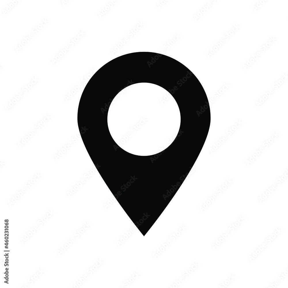 Map pin icon vector graphic Map pin icon vector graphic