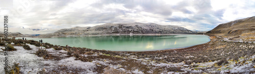 Lake Nordenskjold in Patagonia in Torres del Paine National Park, in the south of the Chili province Magallanes Region and Antartica Chilena, Puerto Natales photo