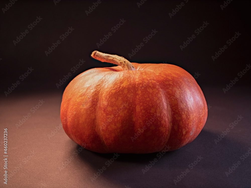 custom made wallpaper toronto digitalPumpkin close-up on a black background in isolation. Soft mystical lighting with highlights, flare, flicker in the frame. Autumn theme. The holiday of Halloween.