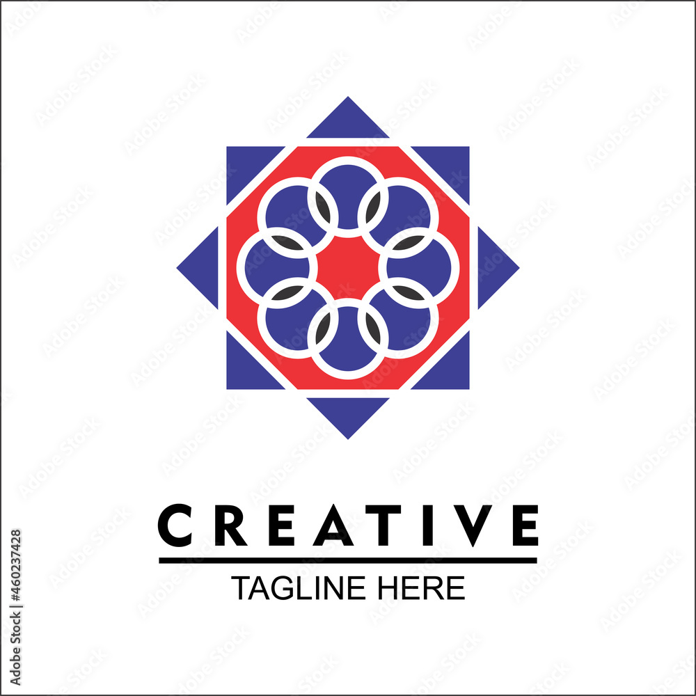 Vector design elements for your company logo, icon chain in two boxes. Business company template. Simple, cool and modern colorful abstract logo Vector design elements for your company logo, icon chain in two boxes. Business company template. Simple, cool and modern colorful abstract logo