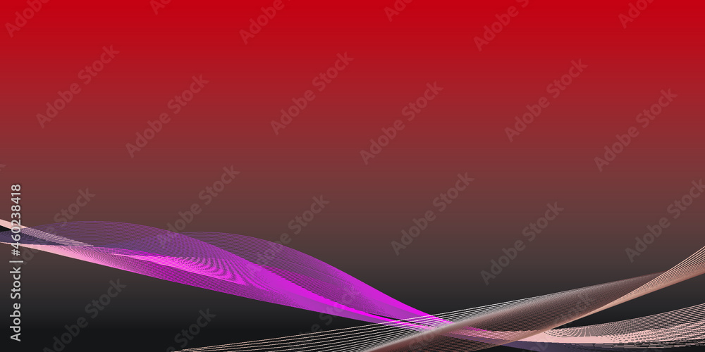 Fototapeta premium Red and Black abstract background with feather