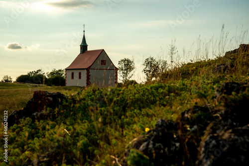 Walberla mountain peak with Walburgis chapel photo