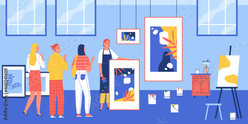 Art Gallery Artist Composition
