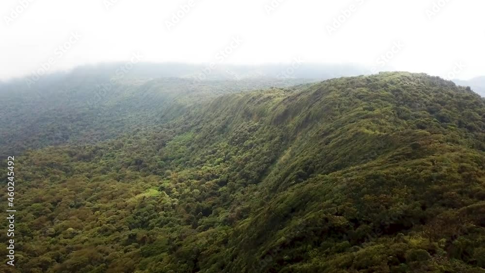 Cloud Forrest Costa Rica Monteverde aerial drone panorama Cloud Forrest Costa Rica Monteverde aerial drone panorama