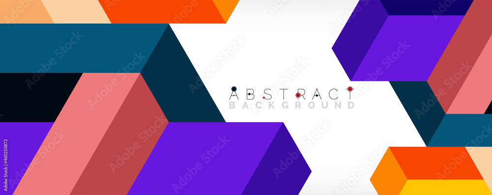 Abstract background. 3d cubes, cubic elements and blocks. Techno or business concept for wallpaper, banner, background, landing page Abstract background. 3d cubes, cubic elements and blocks. Techno or business concept for wallpaper, banner, background, landing page