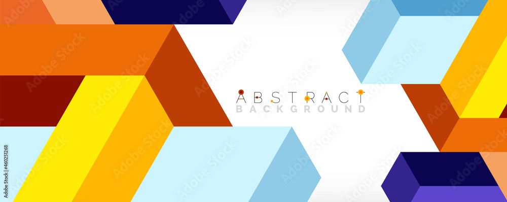 Abstract background. 3d cubes, cubic elements and blocks. Techno or business concept for wallpaper, banner, background, landing page Abstract background. 3d cubes, cubic elements and blocks. Techno or business concept for wallpaper, banner, background, landing page