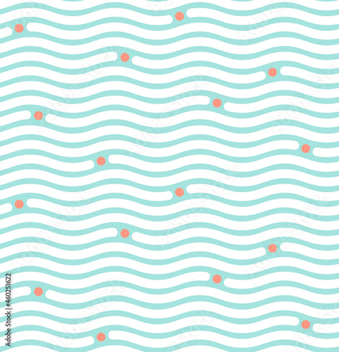 Variation of wave pattern in decorative style