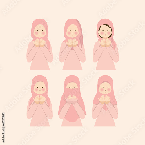 Muslima Women Praying Dua in Bundle Set