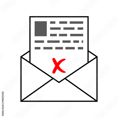 Envelope with a letter of b...