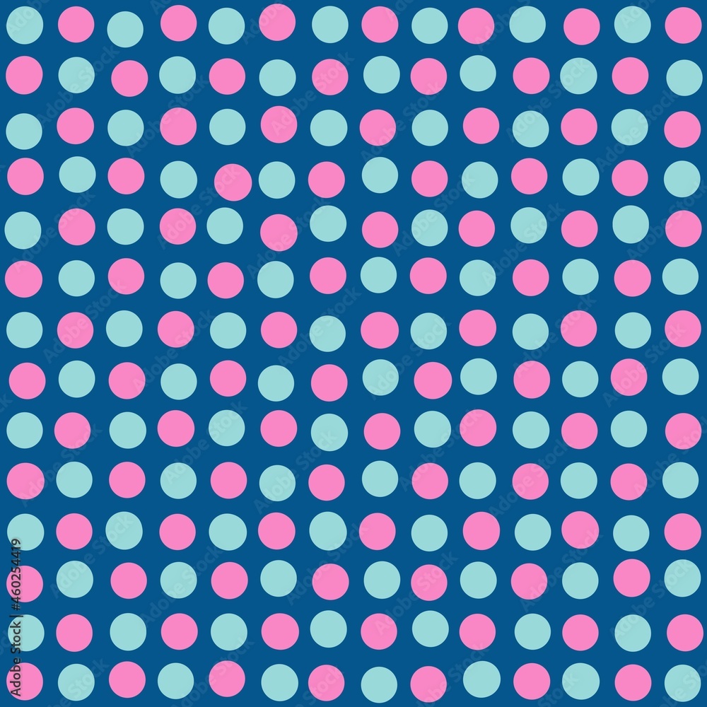 Scandinavian style seamless pattern. Polka dot seamless pattern. Classic geometric surface print.