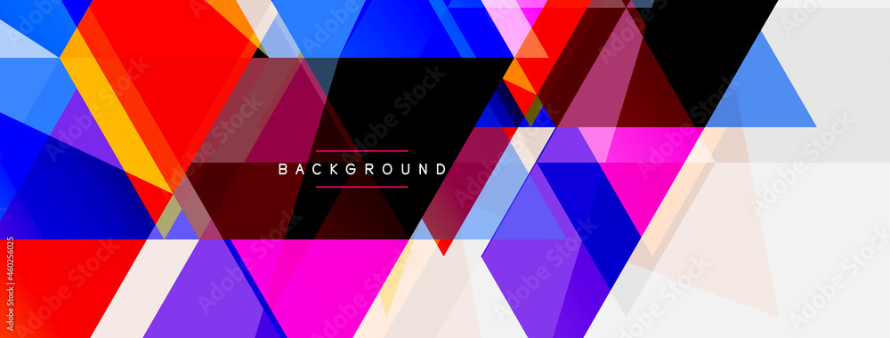 Mosaic triangles geometric background. Techno or business concept, pattern for wallpaper, banner, background, landing page Mosaic triangles geometric background. Techno or business concept, pattern for wallpaper, banner, background, landing page