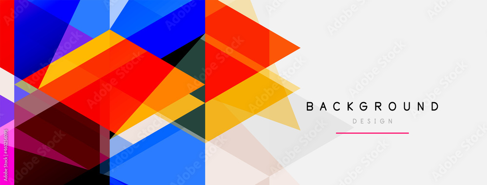Mosaic triangles geometric background. Techno or business concept, pattern for wallpaper, banner, background, landing page Mosaic triangles geometric background. Techno or business concept, pattern for wallpaper, banner, background, landing page