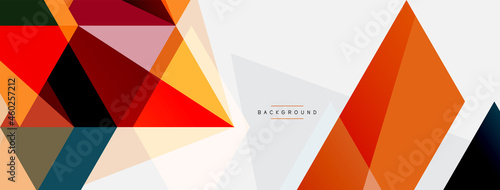 Mosaic triangles geometric background. Techno or business concept, pattern for wallpaper, banner, background, landing page