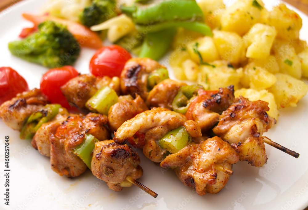 crispy kentucky fried chicken on a wooden table