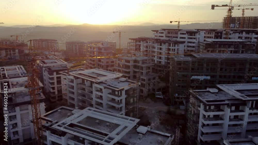 Abandoned compound under construction in China. Abandoned compound under construction in China.