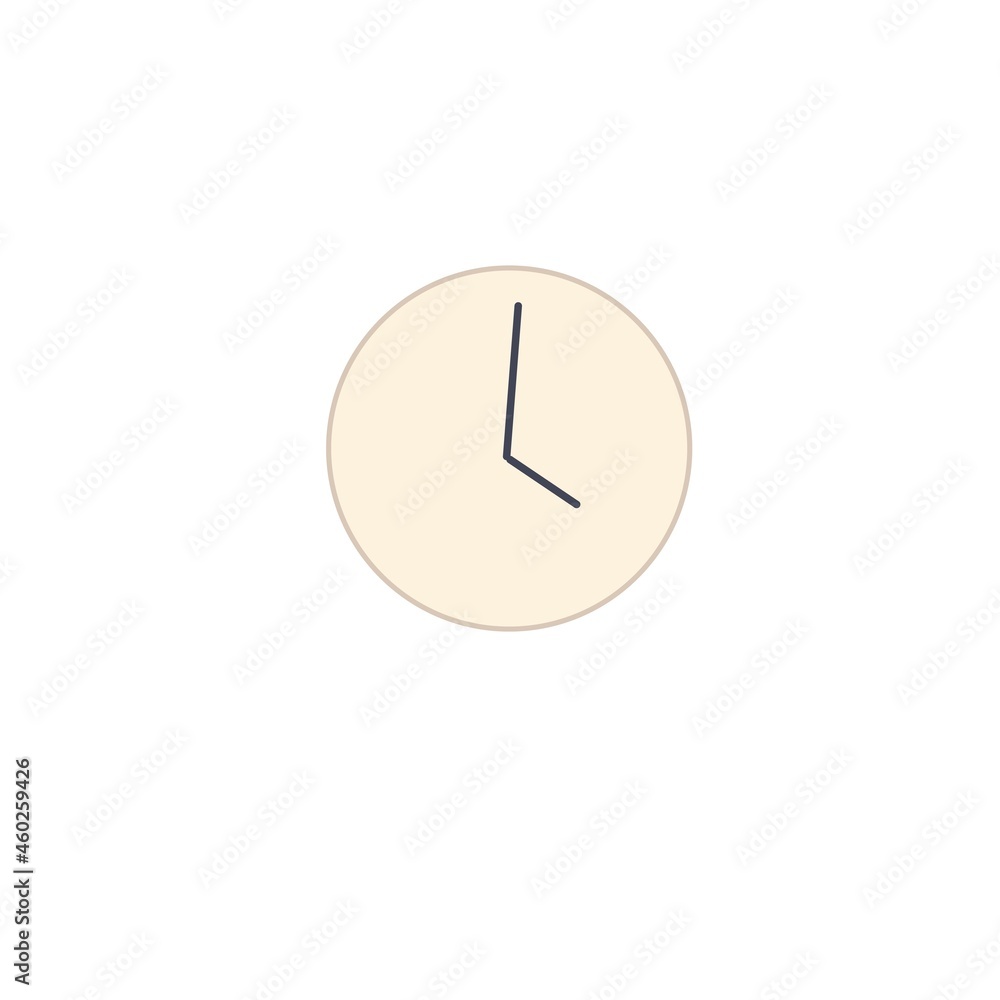 Vector cartoon flat wall clock isolated on empty background-time tracking and following daily schedule, workflow optimization concept,web site banner ad design Vector cartoon flat wall clock isolated on empty background-time tracking and following daily schedule, workflow optimization concept,web site banner ad design