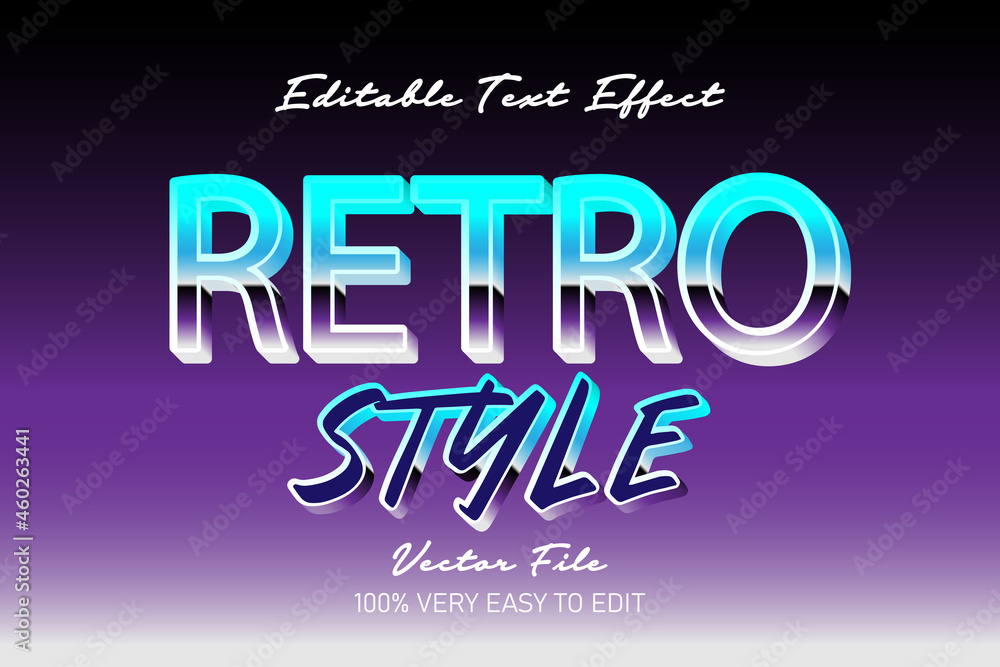retro 90s style text effect
