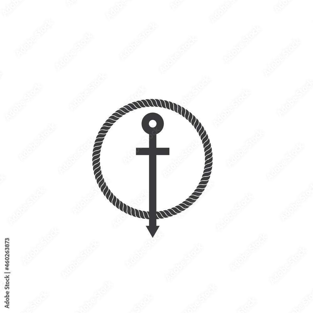 Anchor icon vector illustration design Anchor icon vector illustration design