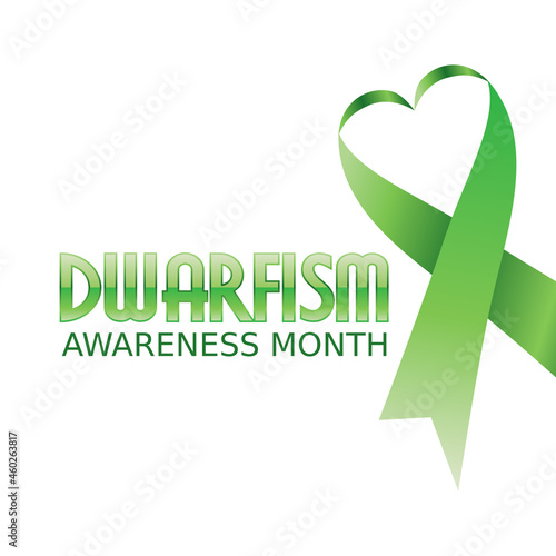 vector graphic of dwarfism awareness month good for dwarfism awareness month celebration. flat design. flyer design.flat illustration.