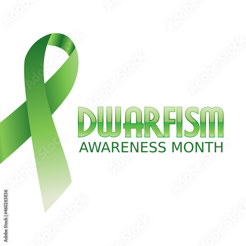vector graphic of dwarfism awareness month good for dwarfism awareness month celebration. flat design. flyer design.flat illustration.