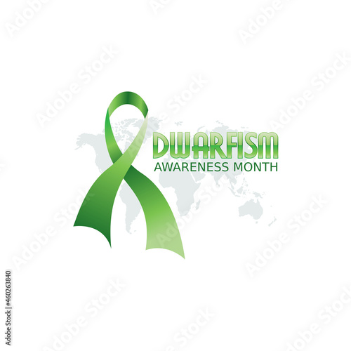 vector graphic of dwarfism awareness month good for dwarfism awareness month celebration. flat design. flyer design.flat illustration.