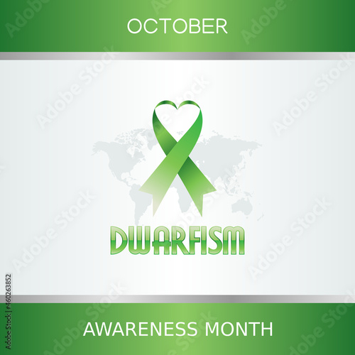 vector graphic of dwarfism awareness month good for dwarfism awareness month celebration. flat design. flyer design.flat illustration. photo