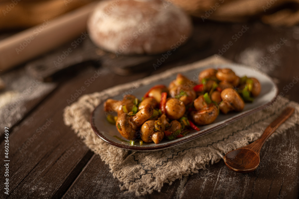 Fresh mushroom salad Fresh mushroom salad