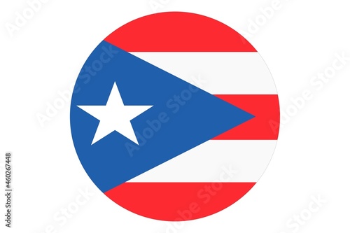 Circle flag vector of Puerto Rico on white background. Free Download Circle flag vector of Puerto Rico on white background. - GFXLoad