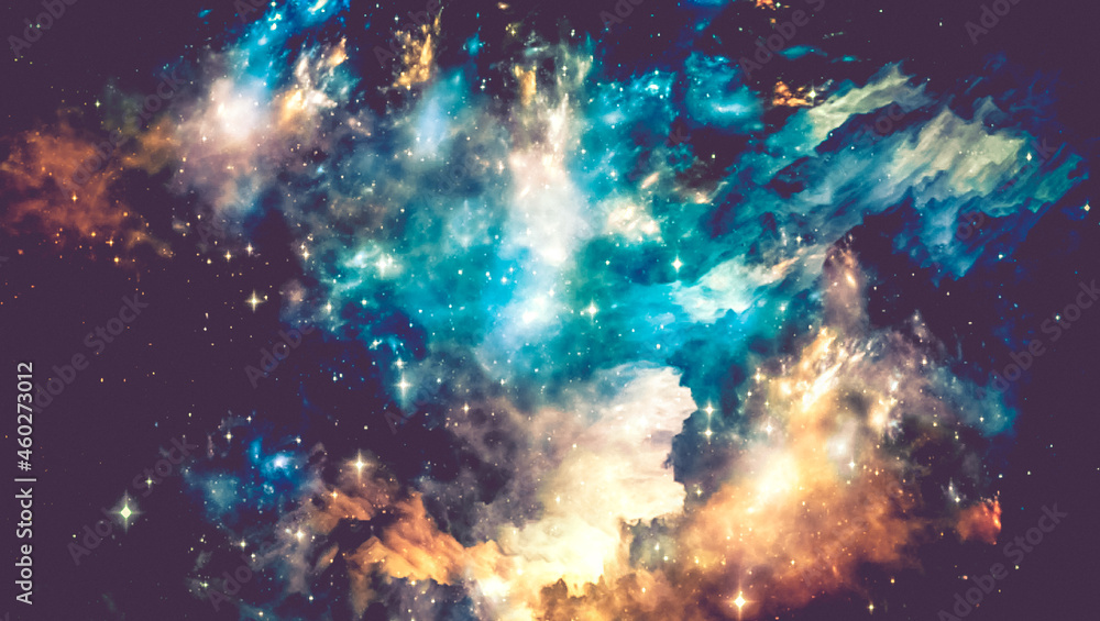 Colourful Deep Space Nebular Stary Galaxy Background Colourful Deep Space Nebular Stary Galaxy Background
