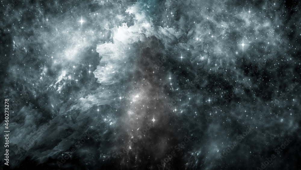 Obraz premium Colourful Deep Space Nebular Stary Galaxy Background