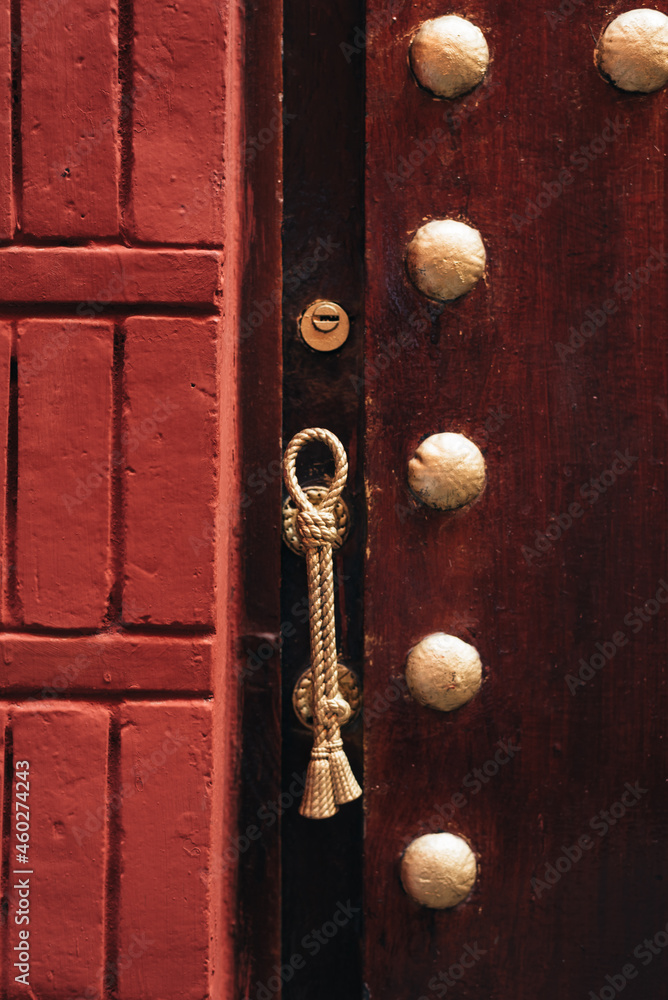 Details of a door handle in Morocco Details of a door handle in Morocco