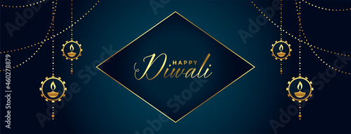 decorative happy diwali festival background design