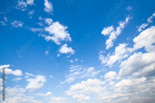 Panoramic view of the blue sky