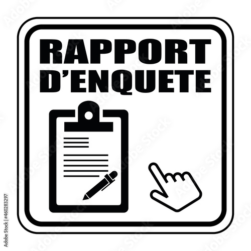 Logo rapport d'enquête.