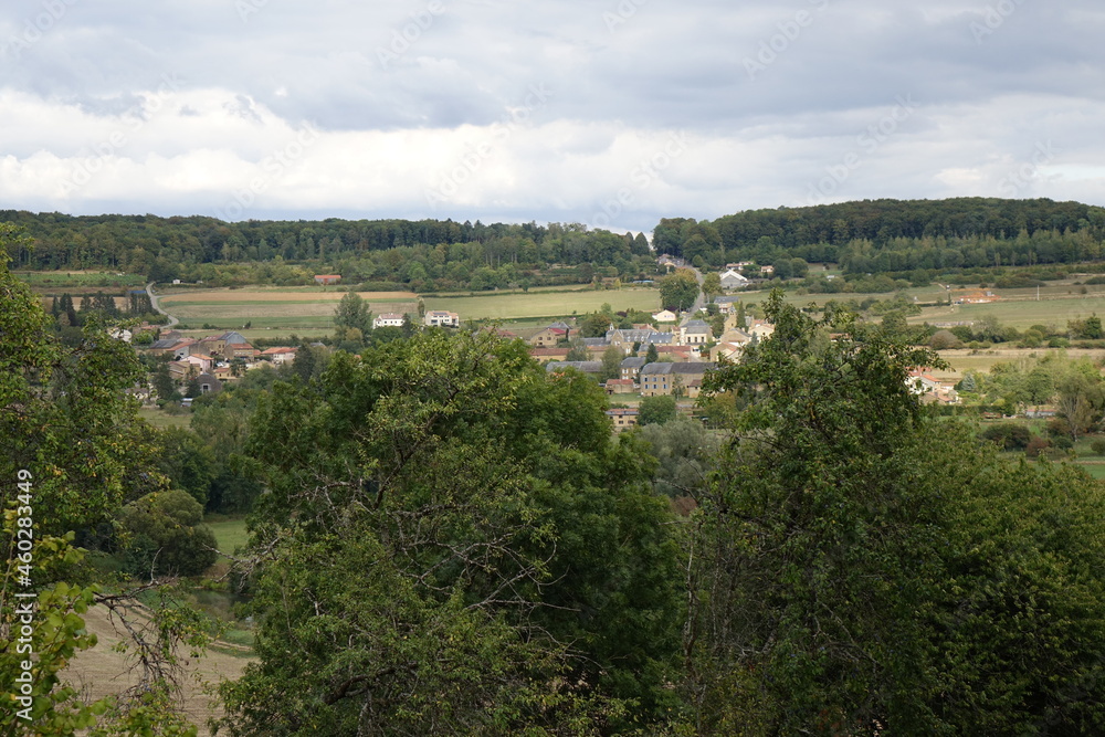 Scenic view on Torgny, Rouvroy, Wallonia, southernmost village of Belgium
