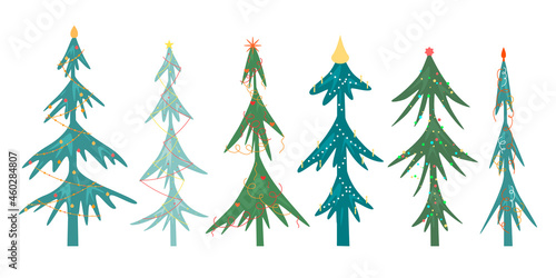 Christmas tree decorated