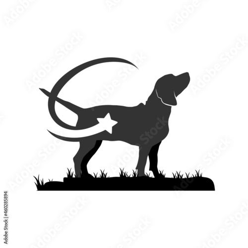 Illustration Vector Graphic of Star Beagle Dog Logo. Perfect to use for Technology Company