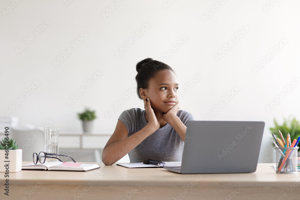 Home lesson, new normal, gadget for online meeting with teacher, covid-19 quarantine Home lesson, new normal, gadget for online meeting with teacher, covid-19 quarantine