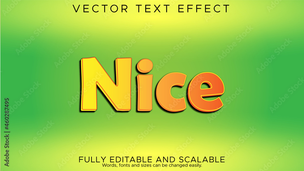 modern editable nice text effect, vector illustration modern editable nice text effect, vector illustration